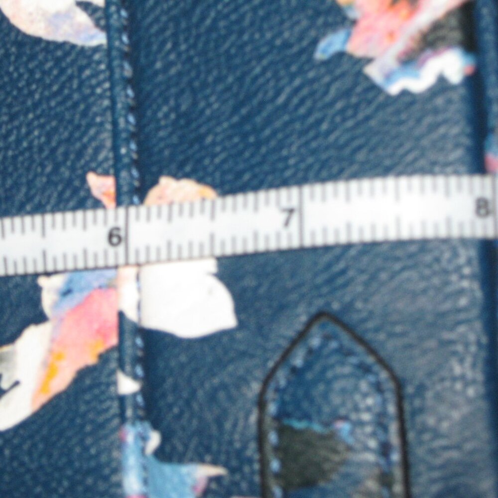 NWT Simply Vera Floral Navy Satchel/Crossbody Purse - Picture 9 of 11